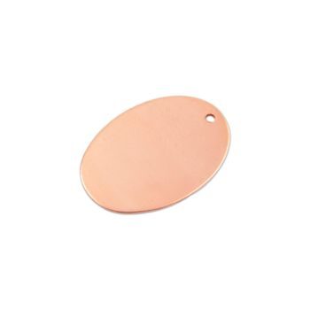 Copper cutout oval 33x24mm