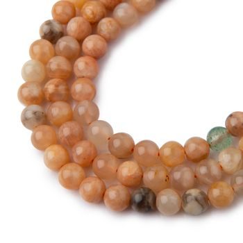 Sunstone beads 6mm