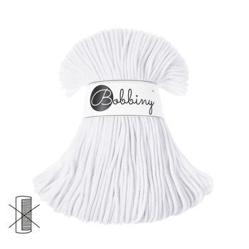 Bobbiny macramé šnúra Junior 3mm White