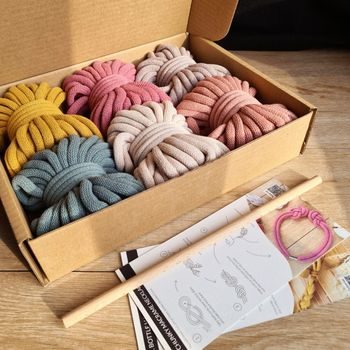 Bobbiny Macramé příze Cotton Candy blush