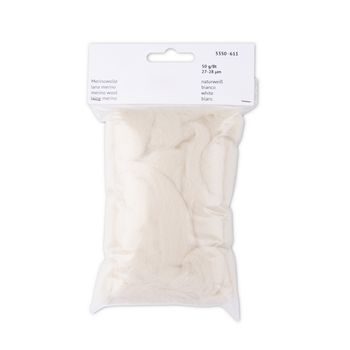 Merino wool fleece 50g natural