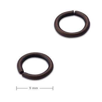 Jump ring 5mm antique copper