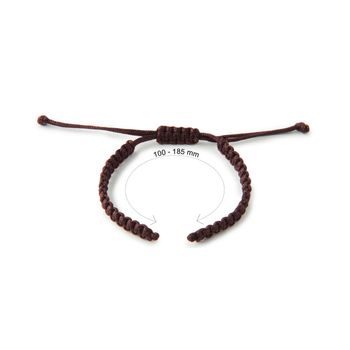 Bază din nailon pentru brățări Shamballa 110mm maro