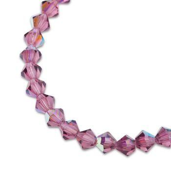 Preciosa MC bead Rondelle 6mm Amethyst AB