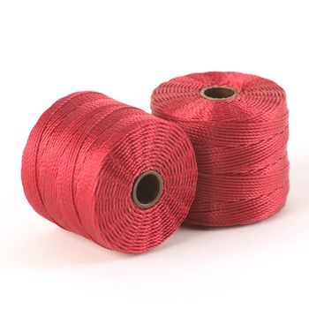 S-lon bead cord dark red