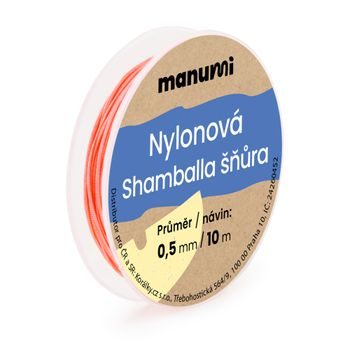 Nylon cord for Shamballa bracelets 0.5mm/10m salmon pink No.3