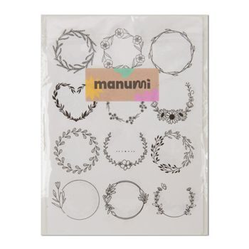 Manumi water-soluble embroidery base with plant and animal motifs