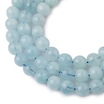 Aquamarine beads 8mm