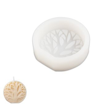 Silicone candle mould in the shape of a tree of life 90x25mm