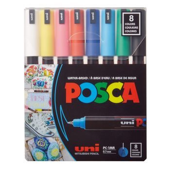 POSCA carioci 1MR culori acrilice set mix cu 8buc