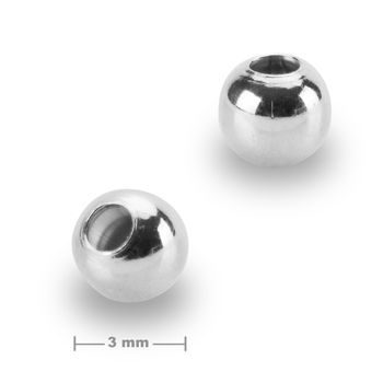 Sterling silver 925 bead 3mm No.381