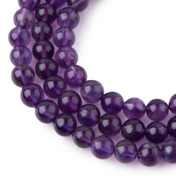 Amethyst AA beads 8mm