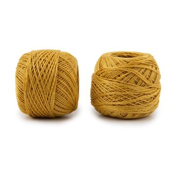 Crochet and embroidery thread Perlovka 85m ochre