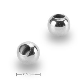 Mărgele argintii 2,5mm nr.380