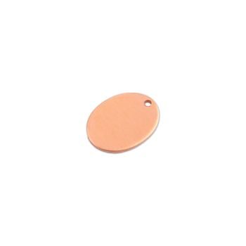 Decupaj din cupru oval 20x15mm