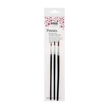 Paint brushes set KREUL for glass and porcelain 3pcs