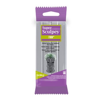 Sculpey Super Firm sivá