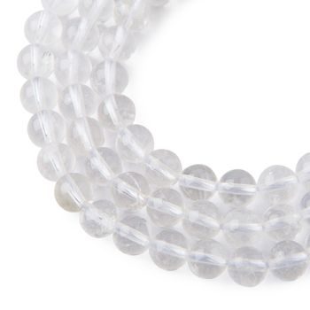 Clear Quartz - Rock Crystal beads 8mm