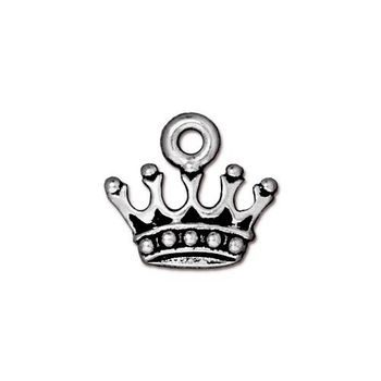 TierraCast pendant King's Crown antique silver