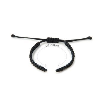 Bază din nailon pentru brățări Shamballa 110mm neagră