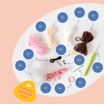 Manumi creative crochet mobile phone bag kit