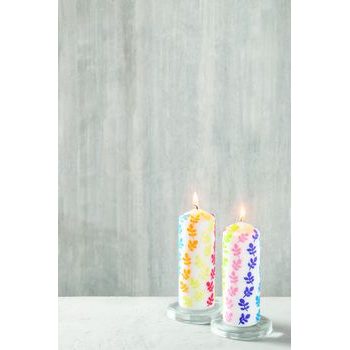 Rico design set of wax pens for painting on candles 6 pcs floral pastel colors