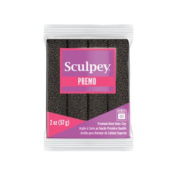 Sculpey PREMO neagră cu glitter