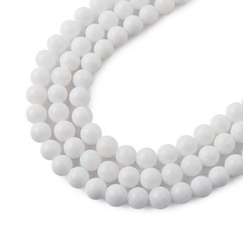 Snow Quartz beads 4mm