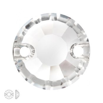 Preciosa MC trandafir chaton pentru cusut VIVA12 8mm Crystal