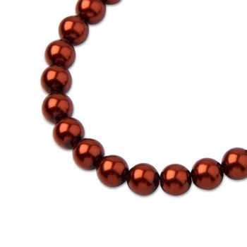 Preciosa guľatá perla MAXIMA 6mm Pearl Effect Dark Copper
