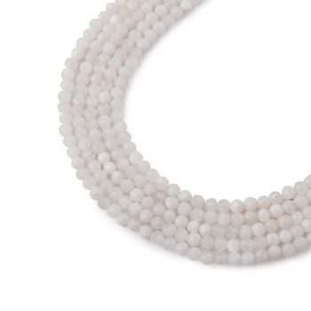 Moonstone faceted beads 2mm
