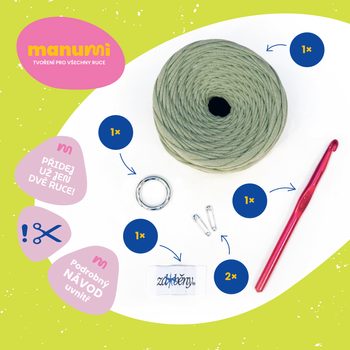 Manumi creative crochet mobile phone bag kit