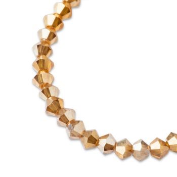 PRECIOSA MC perle Rondelle 6mm Crystal Golden Flare 2×