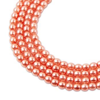 Glass pearls 4mm pink