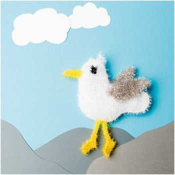Rico design háčkovacia bambulková priadza POMPON Print ružovo-biela