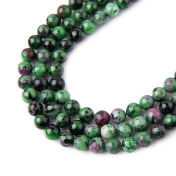 Ruby Zoisite beads 4mm