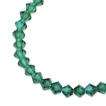 Preciosa MC bead Rondelle 6mm Emerald