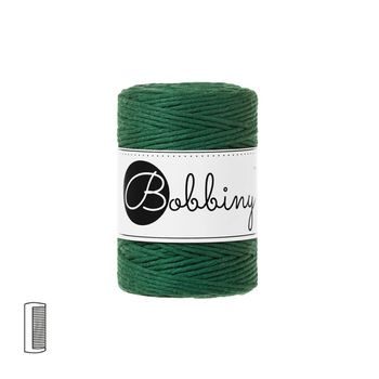 Bobbiny Fir textil Macramé Baby 1,5mm Pine green