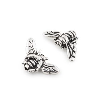 TierraCast bead Honeybee antique silver