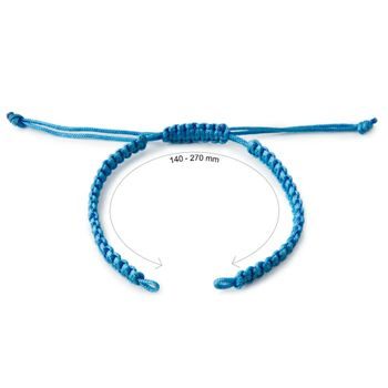 Nylon base for Shamballa bracelets 145mm blue