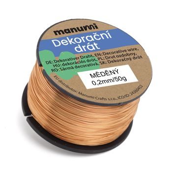Copper wire 0,2 mm/50 g