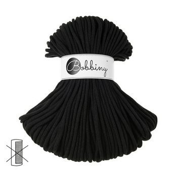 Bobbiny Macramé šňůra Premium 5mm Black