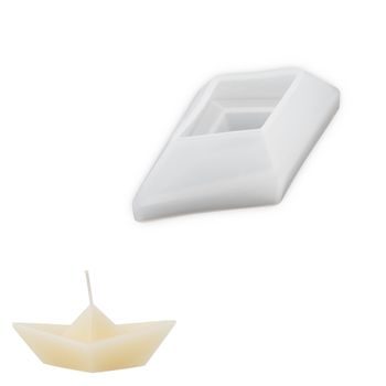 Silicone mould for a floating candle boat