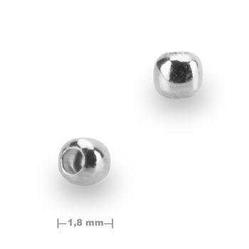 Sterling silver 925 bead 1.8mm No.377