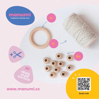 Manumi kreativní sada na výrobu macramé lapače snů