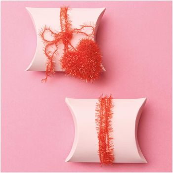 Rico design háčkovacia bambulková priadza POMPON Print ružovo-biela