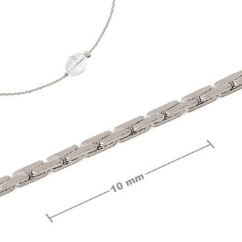 Unfinished snake chain for crimping silver