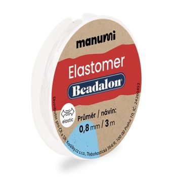 Beadalon elastic bead cord 0.8mm/3m
