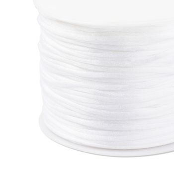 Nylon satin cord 1,5mm/2m White