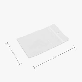 100pcs Transparent Self Sealing Sachet Zip Zipper Lock Plastic